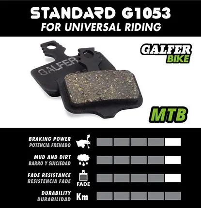 Galfer Schwarz Performance Bremsbelag  (AVID - BB5 (Ball Bearing 5))