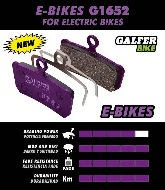 Galfer Violett E-Bike Bremsbelag 