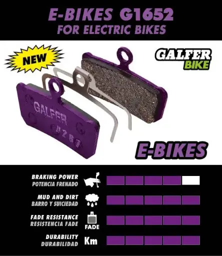 Galfer Violett E-Bike Bremsbelag 